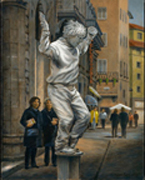Admiring A Florentine Street Performer