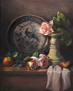 Roses & Peacock Plate