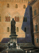 Meeting At The Monument - Siena